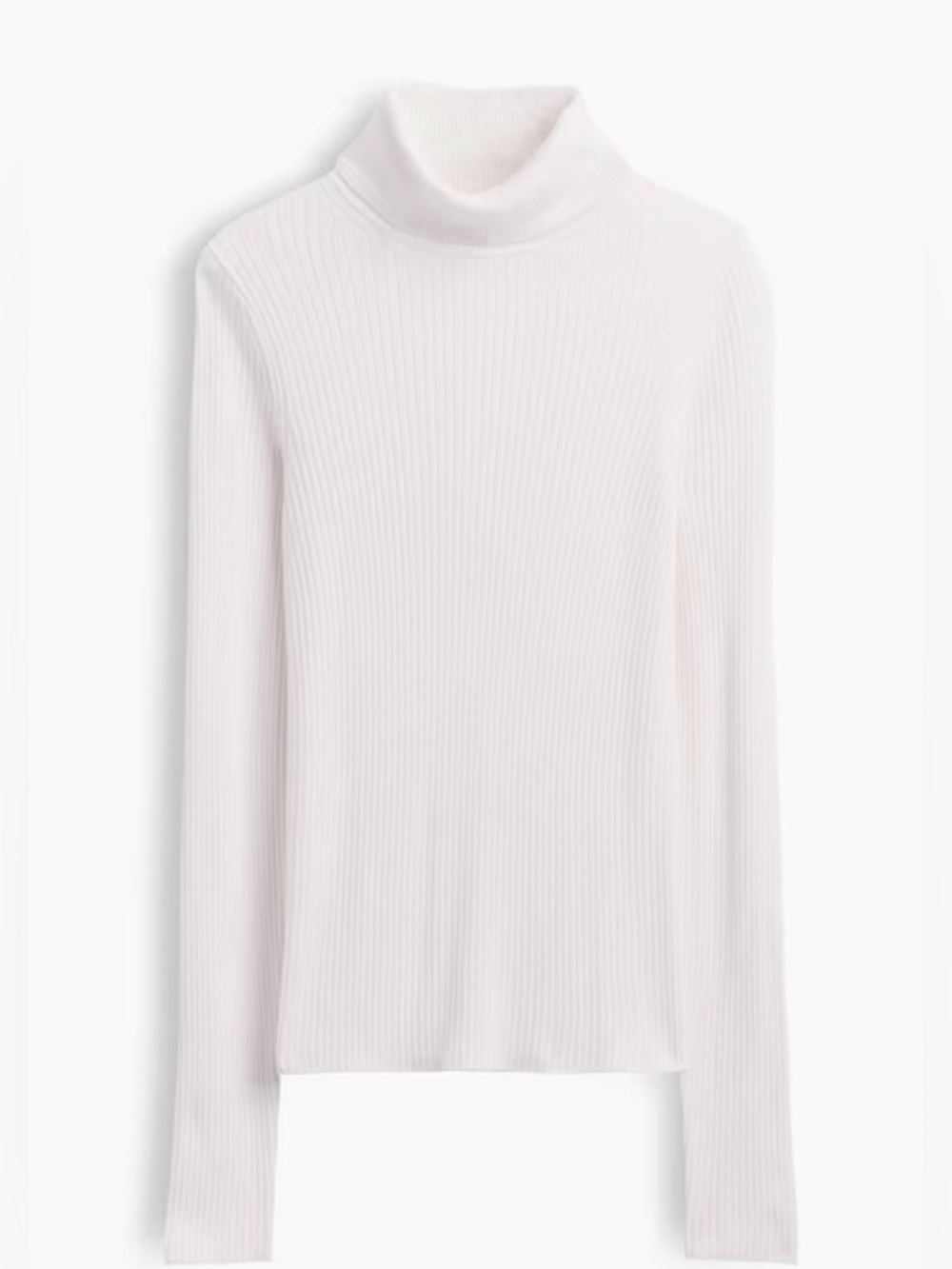 NWT CHICOS Women's White ReagkanTurtleneck Ecru Long-Sleeve Top